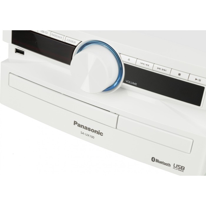 Минисистема Panasonic SC-UX100E-W белый 300Вт CD CDRW FM USB BT - фото 51348376