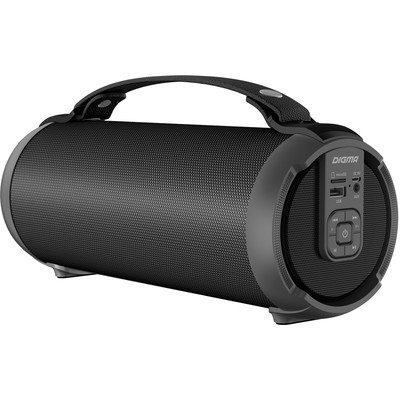 Колонка портативная Digma D-PS1520, 16 Вт, 1.0 BT, 10 м, 1500mAh, чёрная (SP1520B)