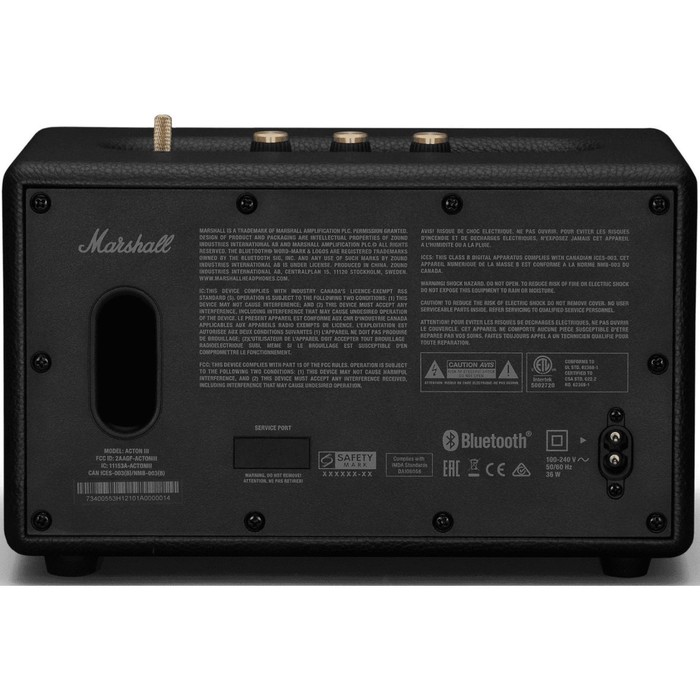 Колонка порт. Marshall Acton III черный/золотистый 60W 2.1 BT/3.5Jack 10м - фото 51348623