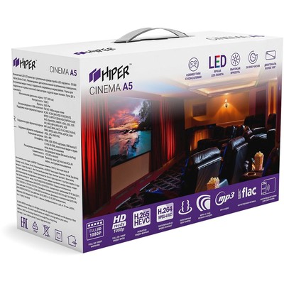 Проектор Hiper Cinema A5 White LCD 2600Lm (800x400) 1500:1 ресурс лампы:50000часов 1xUSB typ   10044