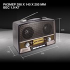 Радиоприемник настольный Hyundai H-PSR156 коричневый USB SD/microSD - фото 51348938 Радиоприемник настольный Hyundai H-PSR156 коричневый USB SD/microSD - фото 51348938