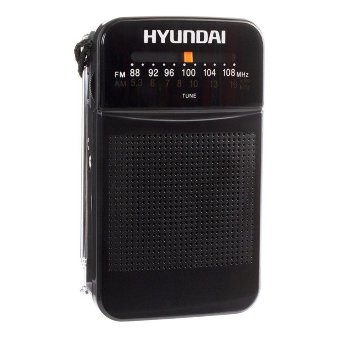 Радиоприемник портативный Hyundai H-PSR110 черный - Фото 1