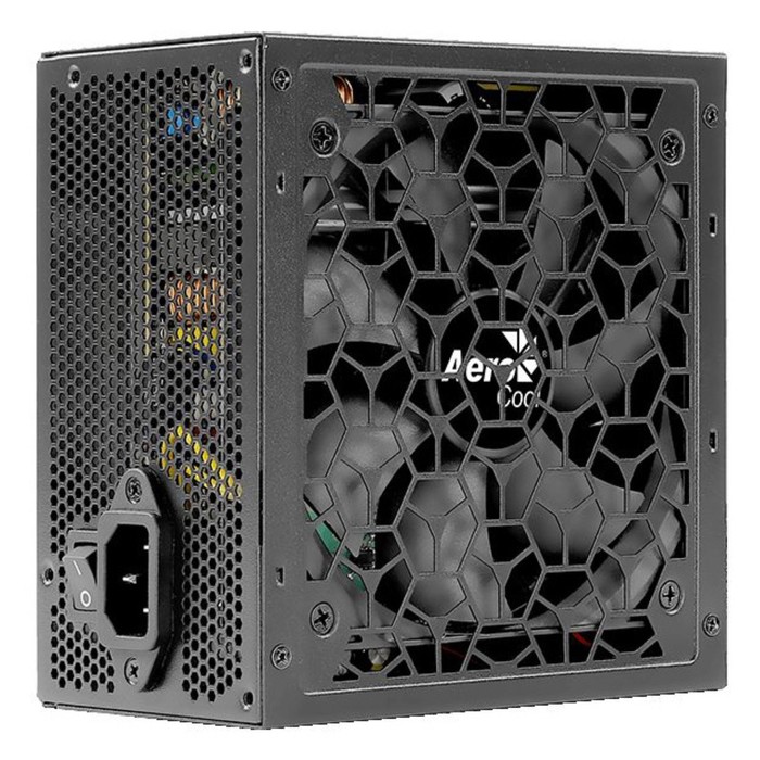 Блок питания Aerocool ATX 700W AERO WHITE 80+ (24+4+4pin) APFC 120mm fan 5xSATA RTL - фото 51349079