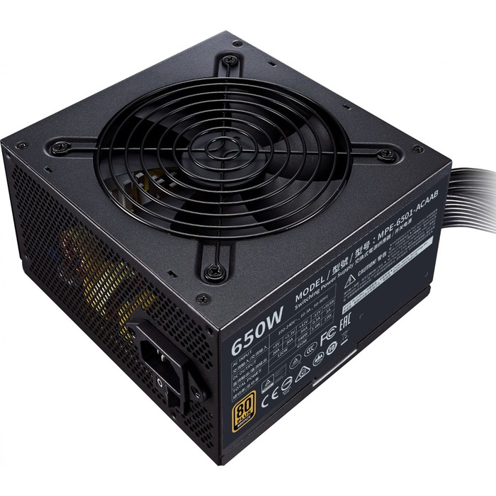Блок питания Cooler Master ATX 650W MWE Bronze 650W V2 80+ bronze (24+4+4pin) APFC 120mm fan   10044 - фото 51349162