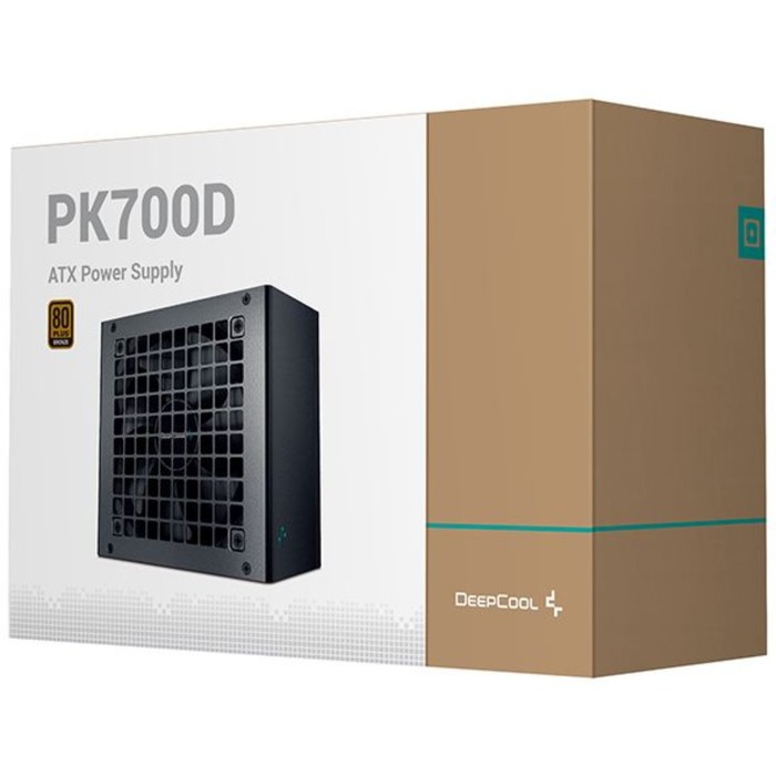 Блок питания Deepcool ATX 700W PK700D 80+ bronze 24+2x(4+4) pin APFC 120mm fan 7xSATA RTL - фото 51349249