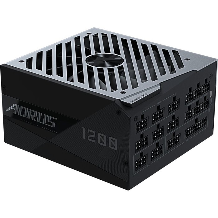 Блок питания Gigabyte ATX 1200W GP-AP1200PM 80+ platinum 24+2x(4+4) pin APFC 140mm fan 16xSA   10044 - фото 51349355