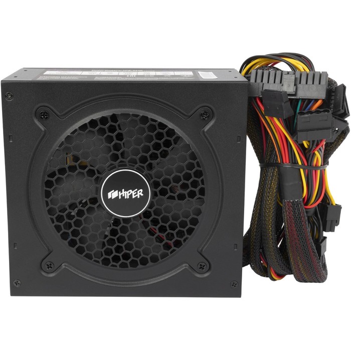 Блок питания Hiper ATX 600W HPB-600D 80+ bronze (24+4+4pin) APFC 120mm fan 6xSATA - фото 51349456