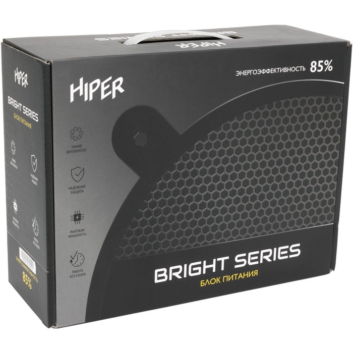 Блок питания Hiper ATX 600W HPB-600D 80+ bronze (24+4+4pin) APFC 120mm fan 6xSATA - фото 51349461