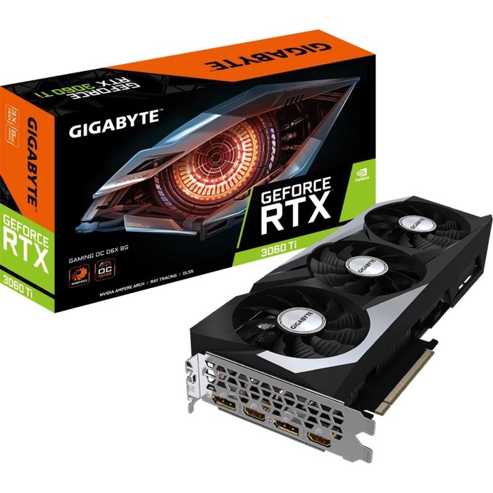 Видеокарта Gigabyte PCI-E 4.0 GV-N306TXGAMING OC-8GD NVIDIA GeForce RTX 3060Ti 8192Mb 256 GD   10044 - фото 51349635