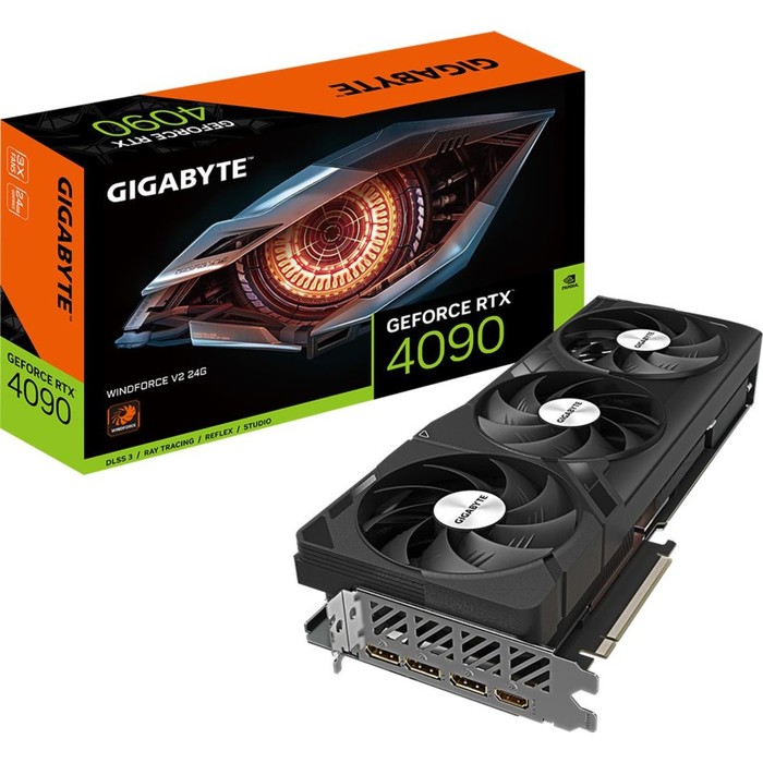 Видеокарта Gigabyte PCI-E 4.0 GV-N4090WF3V2-24GD NVIDIA GeForce RTX 4090 24576Mb 384 GDDR6X   100445 - фото 51349659