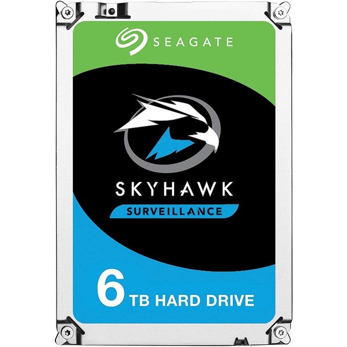 Жесткий диск Seagate SATA-III 6TB ST6000VX001 Surveillance Skyhawk (5400rpm) 256Mb 3.5" - Фото 1
