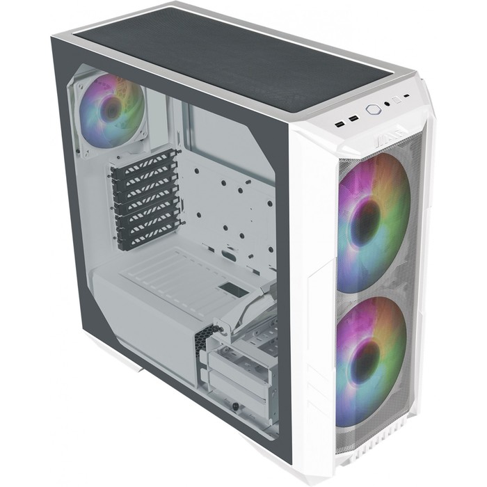 Корпус Cooler Master HAF500 белый без БП ATX 4x120mm 4x140mm 4x200mm 2xUSB3.0 audio bott PSU   10044 - фото 51349952