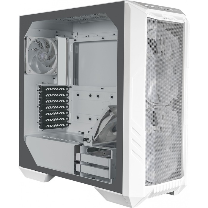 Корпус Cooler Master HAF500 белый без БП ATX 4x120mm 4x140mm 4x200mm 2xUSB3.0 audio bott PSU   10044 - фото 51349955