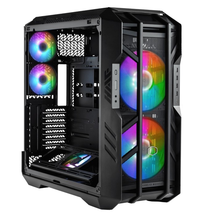 Корпус Cooler Master HAF700 черный без БП E-ATX 5x120mm 4x200mm 4xUSB3.0 audio bott PSU - фото 51349960