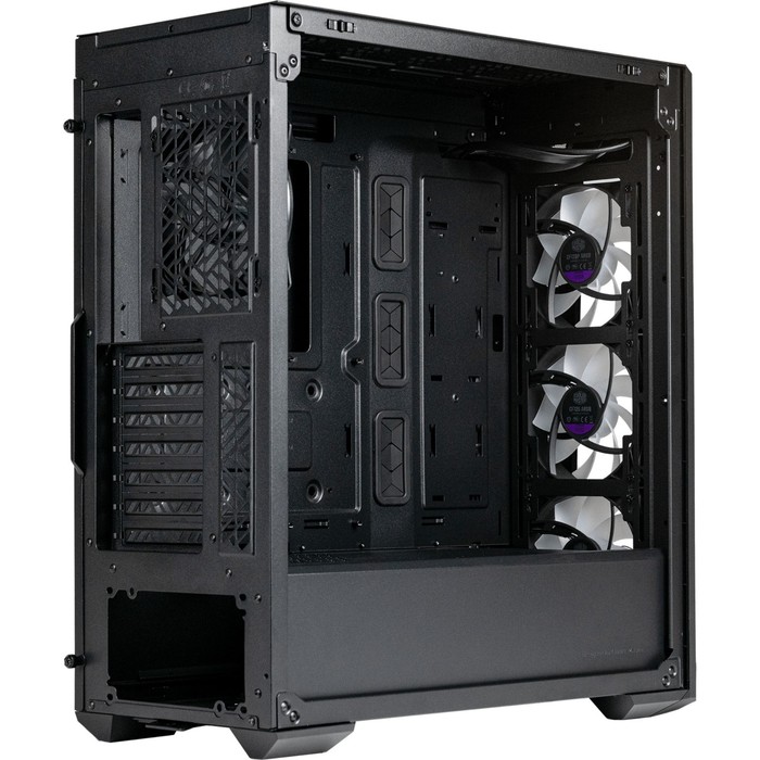 Корпус Cooler Master MasterBox 520 Mesh черный без БП ATX 3x120mm 1xUSB3.0 audio bott PSU - фото 51349971