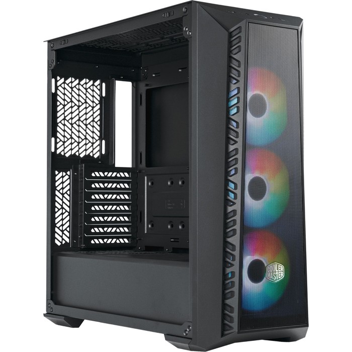 Корпус Cooler Master MasterBox 520 Mesh черный без БП ATX 3x120mm 1xUSB3.0 audio bott PSU - фото 51349972