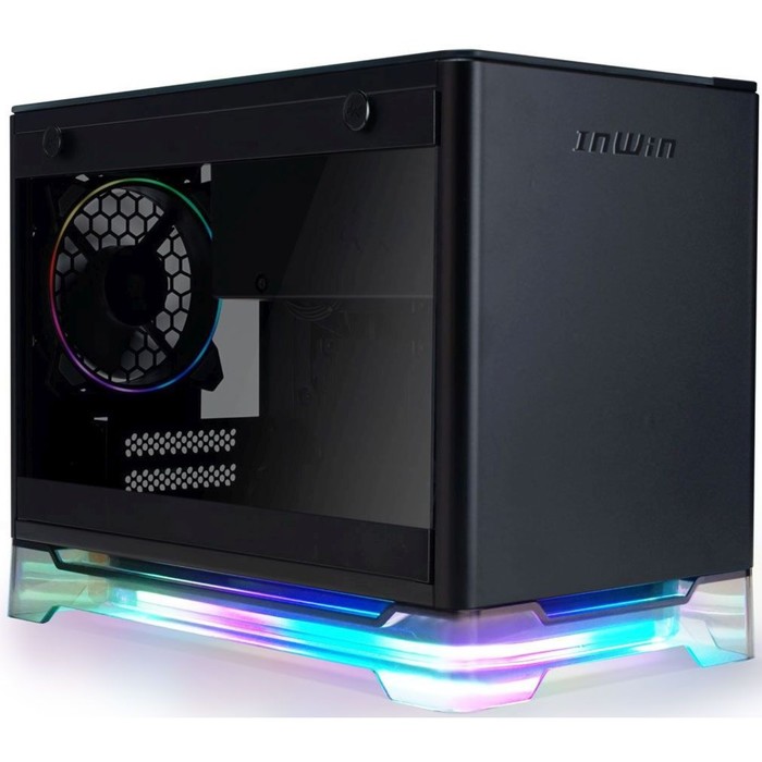 Корпус Inwin CF08A (A1PLUS) черный 650W miniITX 4x120mm 2xUSB3.0 audio - Фото 1