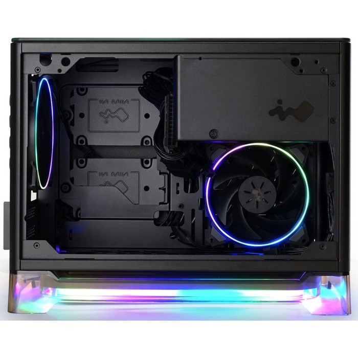 Корпус Inwin CF08A (A1PLUS) черный 650W miniITX 4x120mm 2xUSB3.0 audio - фото 51350072