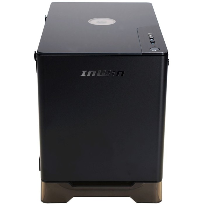 Корпус Inwin CF08A (A1PLUS) черный 650W miniITX 4x120mm 2xUSB3.0 audio - фото 51350074