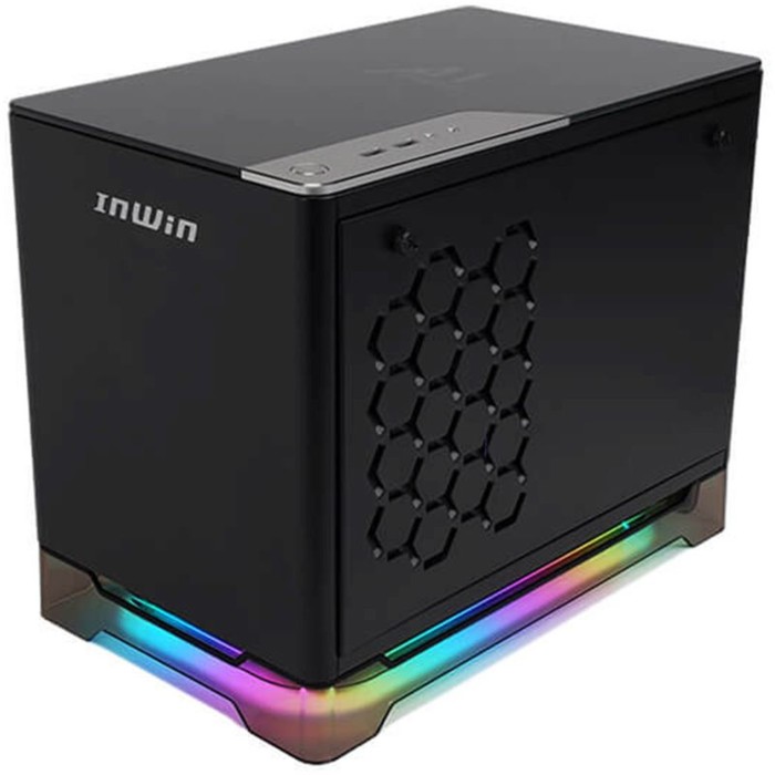 Корпус Inwin CF08B (A1 Prime) черный 750W miniITX 2x120mm 2xUSB3.0 audio - фото 51350079