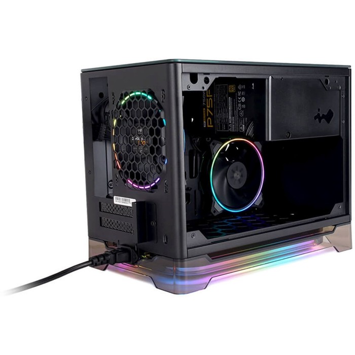 Корпус Inwin CF08B (A1 Prime) черный 750W miniITX 2x120mm 2xUSB3.0 audio - фото 51350080