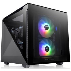 Корпус Thermaltake Divider 200 TG черный без БП mATX 6x120mm 3x140mm 2xUSB3.0 1xUSB3.1 audio   10044