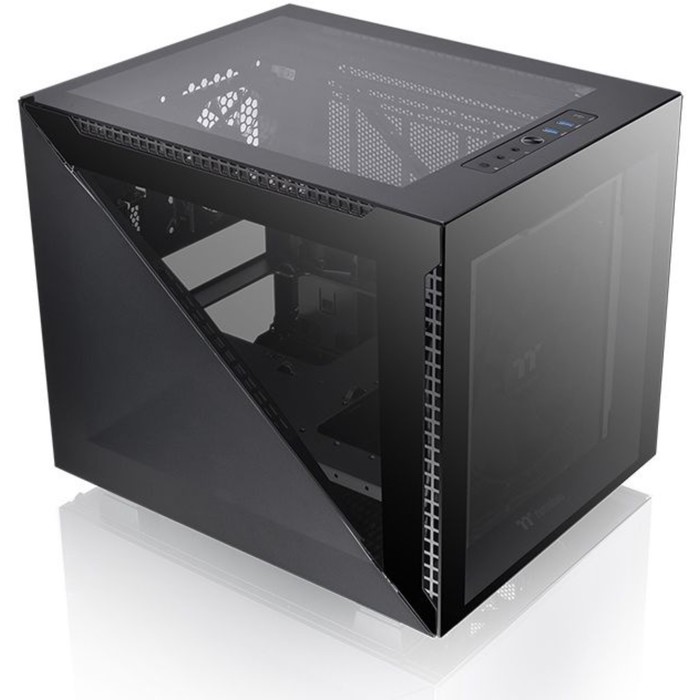 Корпус Thermaltake Divider 200 TG черный без БП mATX 6x120mm 3x140mm 2xUSB3.0 1xUSB3.1 audio   10044 - фото 51350106