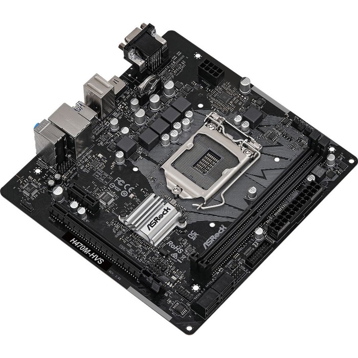 Материнская плата Asrock H470M-HVS R2.0 Soc-1200 Intel H470 2xDDR4 mATX AC`97 8ch(7.1) GbLAN   10044 - фото 51350175