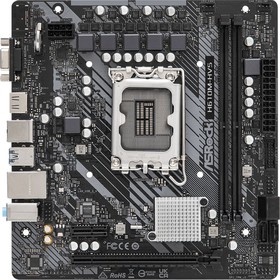 Материнская плата Asrock H610M-HVS Soc-1700 Intel H610 2xDDR4 mATX AC`97 8ch(7.1) GbLAN+VGA+   10044