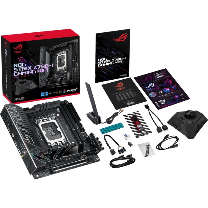 Материнская плата Asus ROG STRIX Z790-I GAMING WIFI Soc-1700 Intel Z790 2xDDR5 mini-ITX AC`9   10044 - фото 51350299