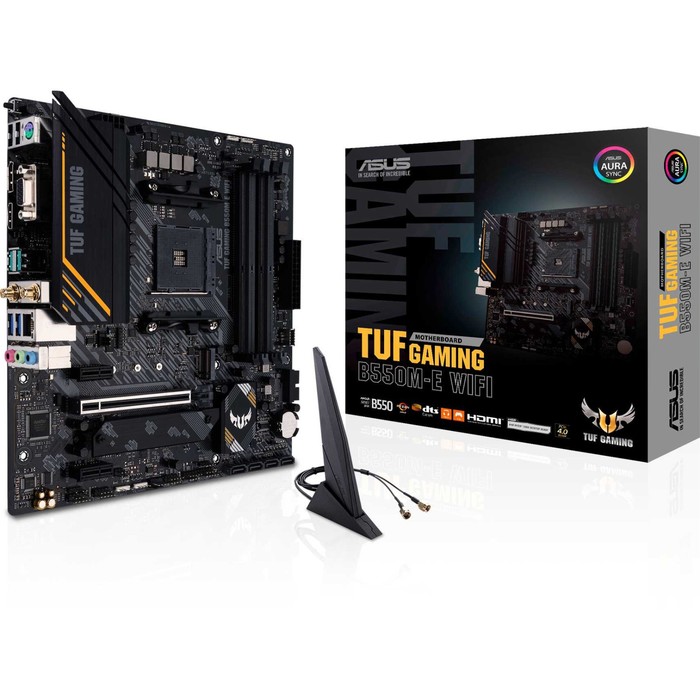 Материнская плата Asus TUF GAMING B550M-E WIFI Soc-AM4 AMD B550 4xDDR4 mATX AC`97 8ch(7.1) G   10044 - фото 51350410