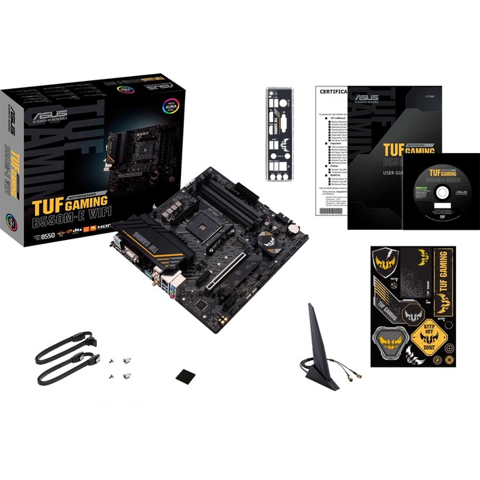 Материнская плата Asus TUF GAMING B550M-E WIFI Soc-AM4 AMD B550 4xDDR4 mATX AC`97 8ch(7.1) G   10044 - фото 51350411