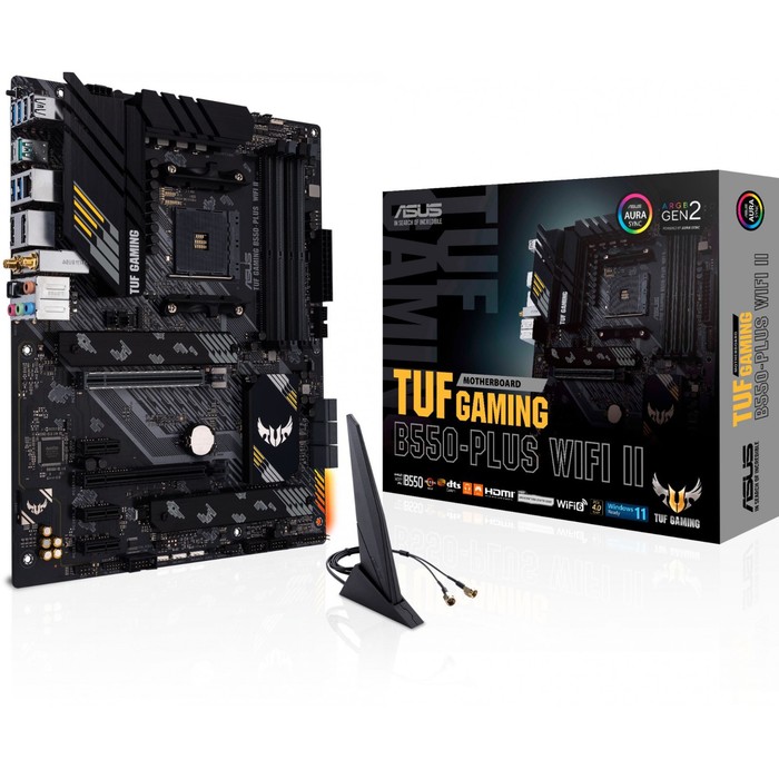 Материнская плата Asus TUF GAMING B550M-PLUS WIFI II Soc-AM4 AMD B550 4xDDR4 mATX AC`97 8ch(   10044 - фото 51350417