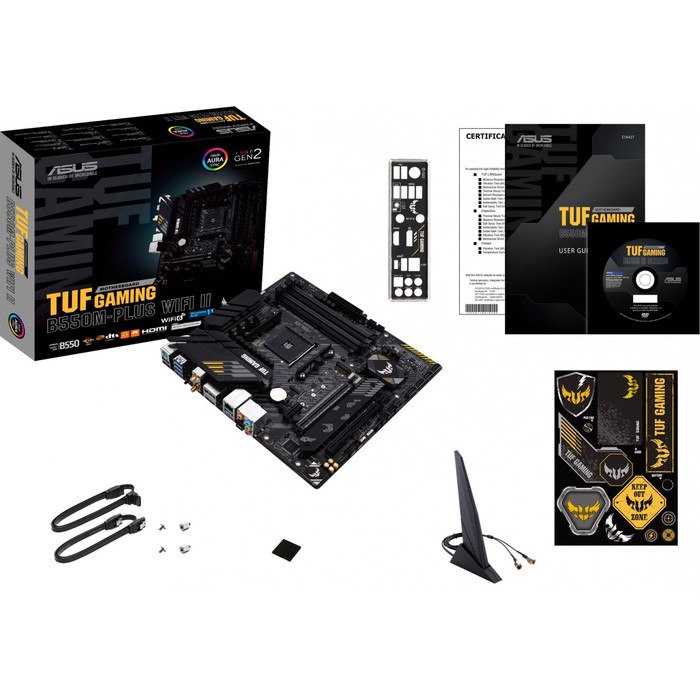 Материнская плата Asus TUF GAMING B550M-PLUS WIFI II Soc-AM4 AMD B550 4xDDR4 mATX AC`97 8ch(   10044 - фото 51350419