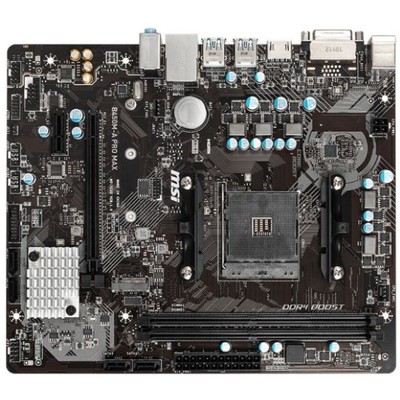 Материнская плата MSI B450M-A PRO MAX Soc-AM4 AMD B450 2xDDR4 mATX AC`97 8ch(7.1) GbLAN RAID   10044