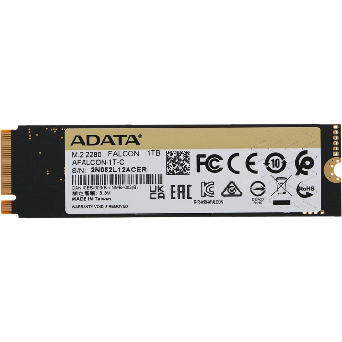 Накопитель SSD A-Data PCI-E 3.0 x4 1TB AFALCON-1T-C Falcon M.2 2280 - фото 51350495