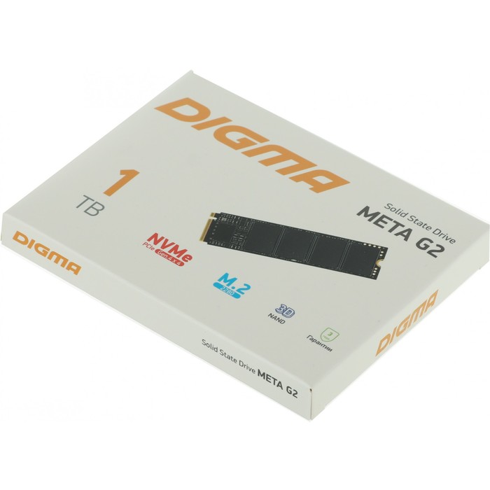 Накопитель SSD Digma PCI-E 4.0 x4 1TB DGSM4001TG23T Meta G2 M.2 2280 - фото 51350514