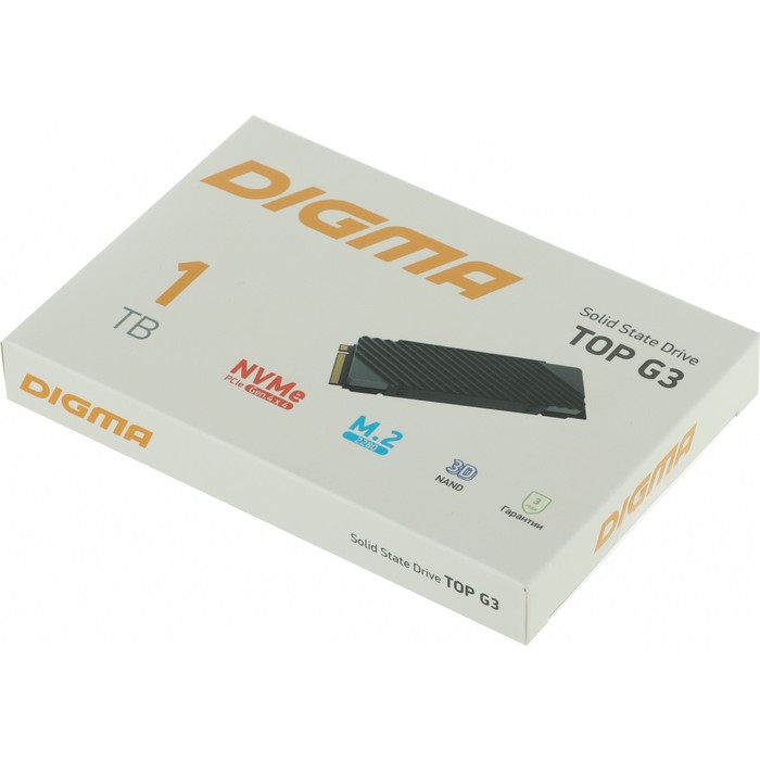 Накопитель SSD Digma PCI-E 4.0 x4 1TB DGST4001TG33T Top G3 M.2 2280 - фото 51350524