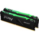 Память DDR4 2x16GB 2666MHz Kingston KF426C16BB1AK2/32 Fury Beast RGB RTL PC4-21300 CL16 DIMM   10044