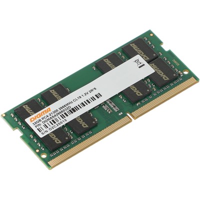 Память DDR4 32GB 2666MHz Digma DGMAS42666032D RTL PC4-21300 CL19 SO-DIMM 260-pin 1.2В dual r   10044