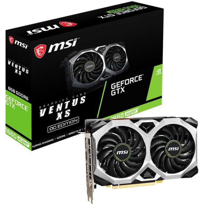 Видеокарта MSI PCI-E GTX 1660 SUPER VENTUS XS OC NVIDIA GeForce GTX 1660SUPER 6144Mb 192 GDD   10045 - фото 51353165