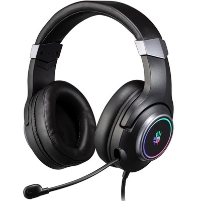 Наушники с микрофоном A4Tech Bloody G350 черный 2м мониторные USB оголовье (G350 USB/ BLACK) 10045