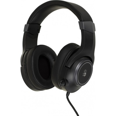 Наушники с микрофоном A4Tech Bloody G350, USB, мониторные, оголовье, провод 2 м, чёрные