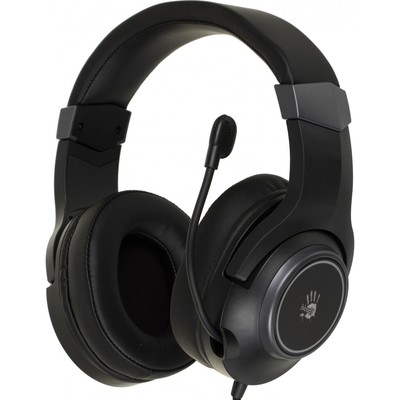 Наушники с микрофоном A4Tech Bloody G350, USB, мониторные, оголовье, провод 2 м, чёрные