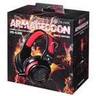 Наушники с микрофоном Оклик HS-G300 ARMAGEDDON черный/красный 2.3м мониторные оголовье (3374   10045 - Фото 8