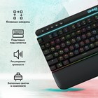 Клавиатура GMNG 999GK механич., черный/серебристый USB Multimedia for gamer LED,подставка - фото 51353522