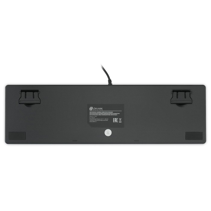 Клавиатура Оклик 970G Dark Knight механическая черный/серебристый USB for gamer LED - фото 51353549