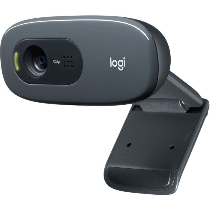 Камера Web Logitech HD Webcam C270 черный 0.9Mpix (1280x720) USB2.0 с микрофоном (960-000999   10045 - Фото 1