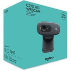 Камера Web Logitech HD Webcam C270 черный 0.9Mpix (1280x720) USB2.0 с микрофоном (960-000999   10045 - Фото 7