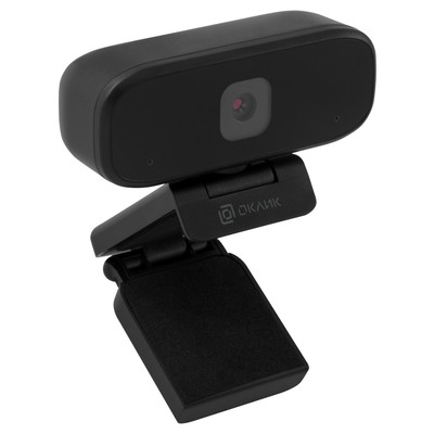 Камера Web Оклик OK-C015HD, 1 Мп, 1280×720, USB 2.0, с микрофоном, чёрная
